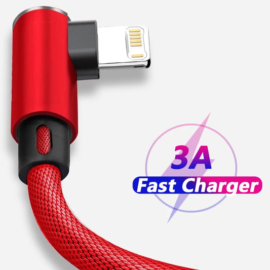 🎮 Câble Lightning Gaming Coudé 90° | Charge Rapide