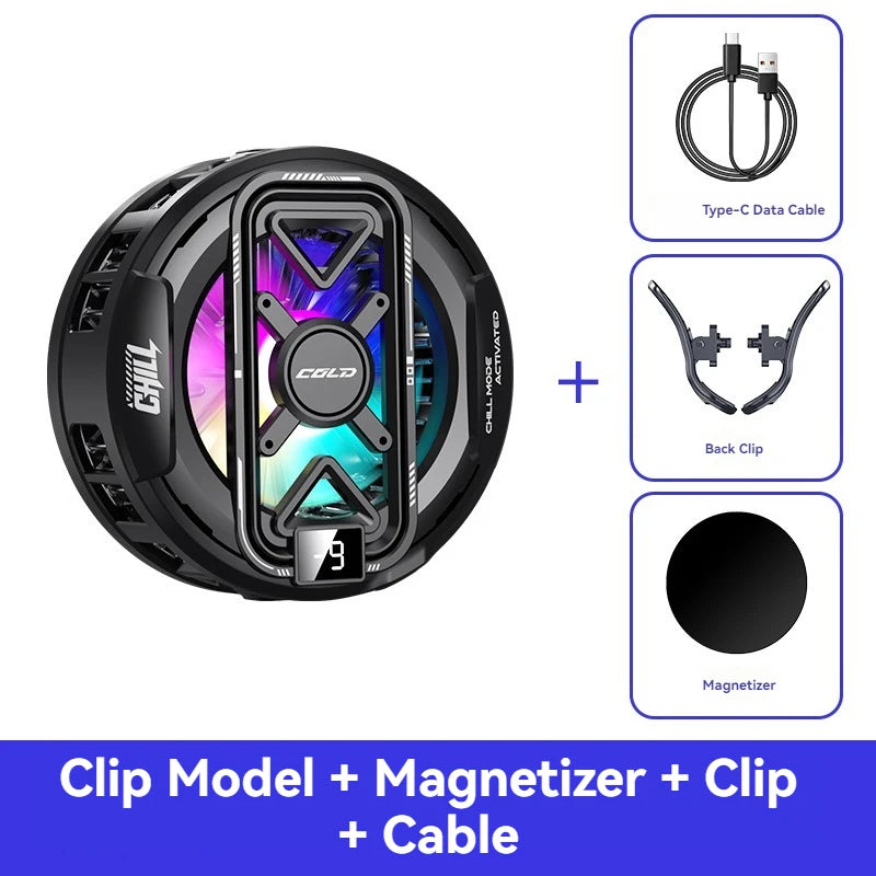 Refroidisseur Gaming Magnétique pour Tablette et Téléphone – Refroidissement Semi-conducteur RGB