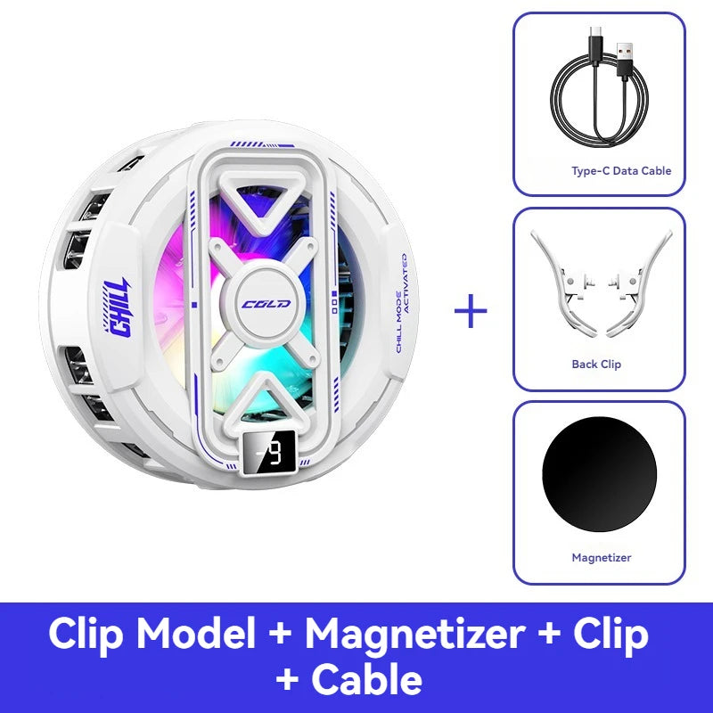 Refroidisseur Gaming Magnétique pour Tablette et Téléphone – Refroidissement Semi-conducteur RGB