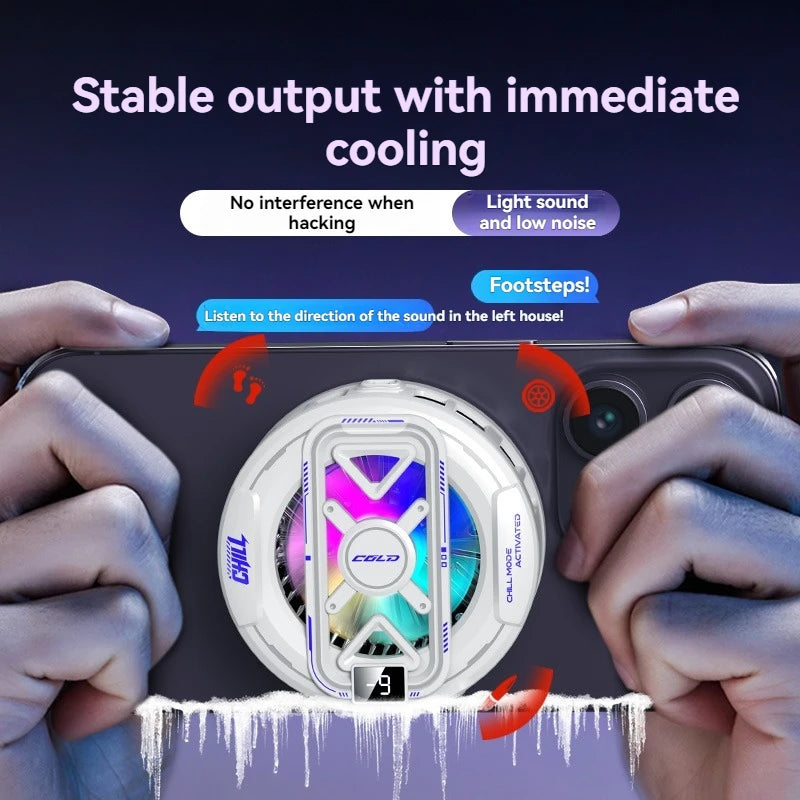 Refroidisseur Gaming Magnétique pour Tablette et Téléphone – Refroidissement Semi-conducteur RGB
