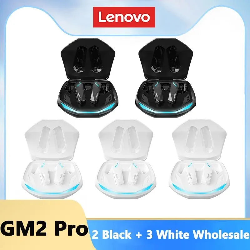 Écouteurs Gaming Sans Fil Lenovo GM2 Pro | Bluetooth 5.3 | Faible Latence