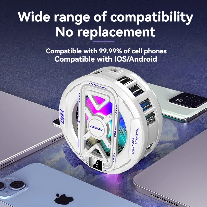 Refroidisseur Gaming Magnétique pour Tablette et Téléphone – Refroidissement Semi-conducteur RGB