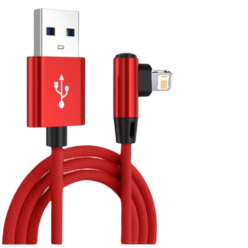 🎮 Câble Lightning Gaming Coudé 90° | Charge Rapide